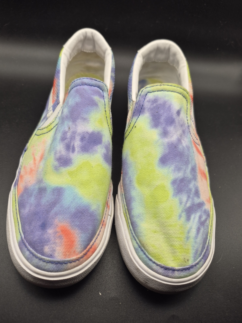Nike Tie-Dye Slip-On Sneakers - Purple, Lime, Coral, Blue